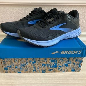 Brooks Transmit 2 Running Shoes Womens sz 8 Black Blue